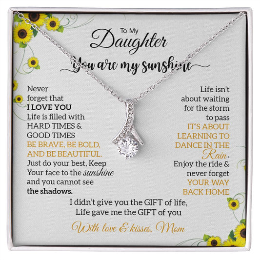 My Daughter| You are my sunshine - Alluring Beauty necklace