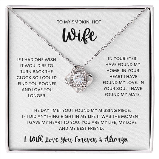 SMOKIN HOT WIFE LOVE KNOT NECKLACE