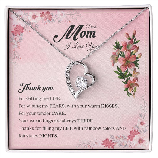 To My Mom | I Love You - Forever Love Necklace