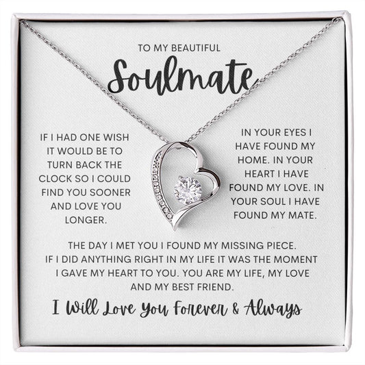 Beautiful Soulmate love necklace